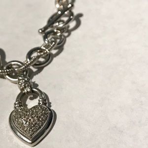 Helzberg Diamonds Heart Locket Charm Bracelet